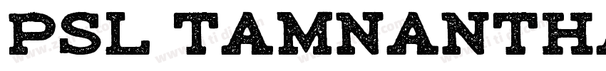 PSL TamnanthaiSP Bol字体转换